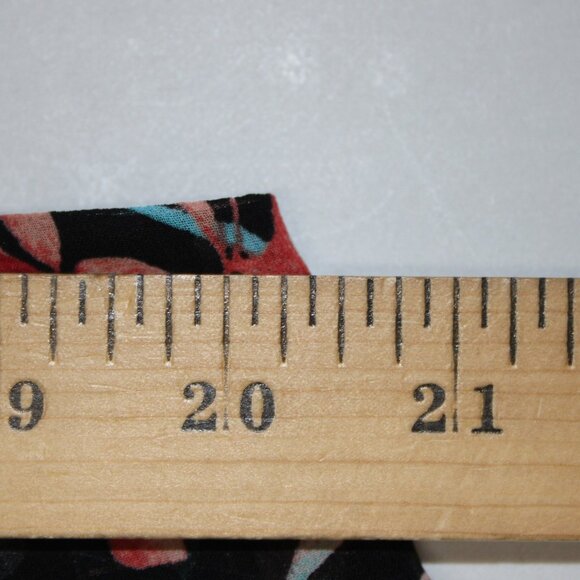 BCBG Maxazria Dress $178 Sz L Black Multi Color Floral 100% Polyester Dress - Picture 14 of 14